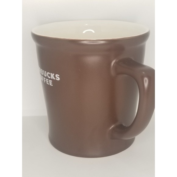 Starbucks Abbey Large Brown Coffee Mugs w/ White 16oz 2008
Set of 2 - Picture 4 of 12